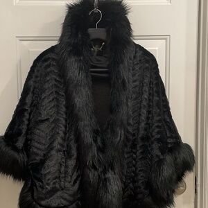 Ya Ya & Co. faux fur coat cape